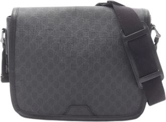 Gucci Pre-owned Cross Body Bags, male, Black, Size: ONE SIZE Pre-owned Vintage Shoulder Bag