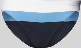 Marc O'Polo Bikini Slip mit Label Print in Dunkelblau, Gr&ouml;&szlig;e XL