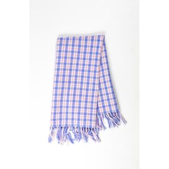 Archive New York Handwoven Colorful Plaid Cotton Kitchen Towel in Blue at Nordstrom