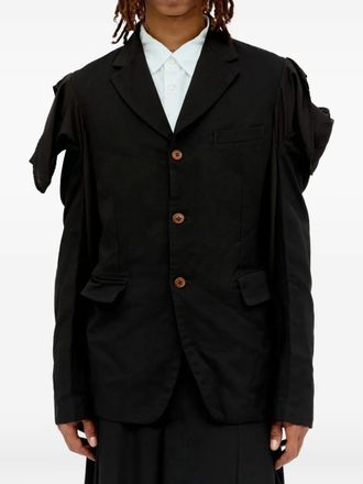 Comme Des Garçons Giacca con dettaglio cut-out - Nero
