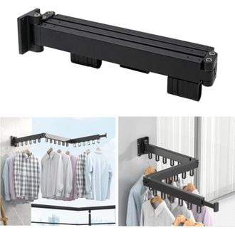 OEM Tendedero Plegable De 3 Niveles Crezuo Para Interiores, Riel De Aluminio Plegable Para Colgar En La Pared, Ideal Para Lavadero, Ba&ntilde;o, Sala De Estar Y 