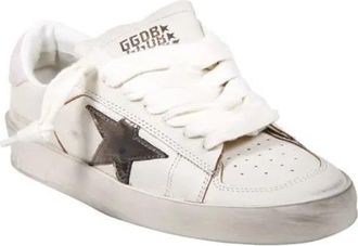 Golden Goose Low-Top Sneaker - Stardan Laminated Star Suede Heel Sneaker - Gr. 37 (EU) - in Weiß - für Damen
