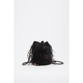 Bimba & Lola Plaited Mini Bag in Dark Chocolate at Nordstrom