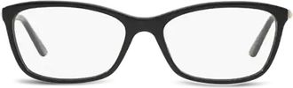 Versace rectangular-frame glasses - Black