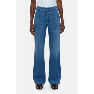 Closed Aria Flare Jeans in Dark Blue at Nordstrom Rack, Size 32