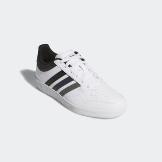 adidas Sneaker ADIDAS SPORTSWEAR HOOPS 4.0, Damen, Gr. 44,5, schwarz (ftwwht, cschwarz, shanav), Synthetik, Schuhe Sneaker