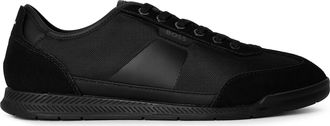 HUGO BOSS Mens Nitan Lowp Nymith 10271652 01 Low Top Trainers in Black - Size UK 7
