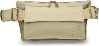 Burberry Logo Riemtas in Gabardine - Heren - Heuptassen - Beige - ONE Size - Tassen