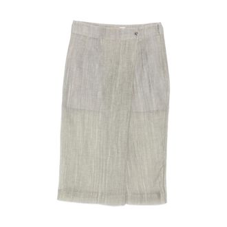 The Garment Delfi Button Wrap Midi Skirt