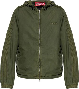 Diesel Jassen, Heren, Groen, L, Katoen, J-Stitch Jacket
