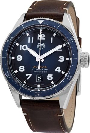 Tag Heuer Autavia Automatic Dark Blue Dial Mens Watch WBE5116.FC8266