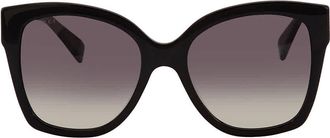 Gucci Grey Gradient Butterfly Ladies Sunglasses GG0459S 001 54