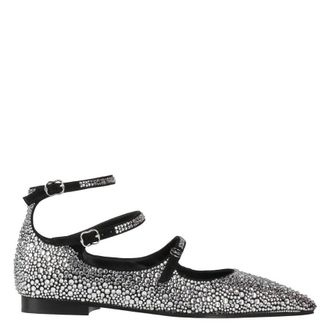 Bally Marilou Crystal-Embellished Flats, Brand Size 38 ( US Size 7.5 )