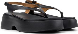 Camper Tasha Platform Thong Sandal in Black at Nordstrom, Size 40