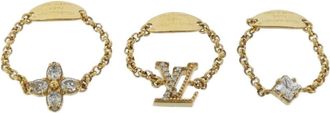 Louis Vuitton Gold Clear Band Ring (Pre-Owned)