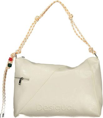 Desigual Half Logo Bag Leiria 2.0 - Dames - Schoudertassen - Wit - ONE Size - Tassen