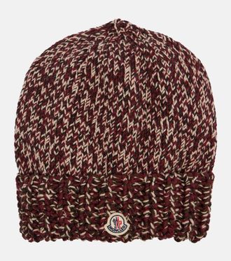 Moncler Mouliné wool-blend beanie