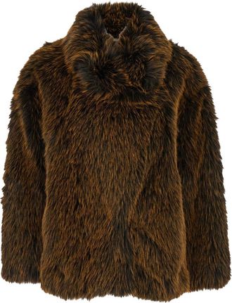 Semicouture Carol Faux-Fur Jacket-Donna
