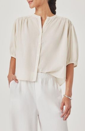 Splendid Madelyn Woven Shirt in Antique Pearl White at Nordstrom, Size X-Small