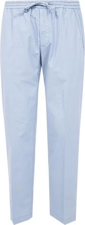 Michael Coal Adam Popeline Coulisse Broeken - Heren - Straight fit broeken - Blauw - W32 - Broeken