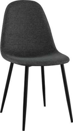 Clp Silla De Comedor Napier Negro Tela