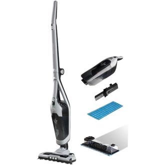 Concept Concept - Vp4201 Aspiradora De Pie Y Escoba El&eacute;ctrica Aspiradora Escoba 2 En 1 Corriente Alterna Seca Y H&uacute;meda Sin Bolsa 0,6 L 90 W Negro, Plata