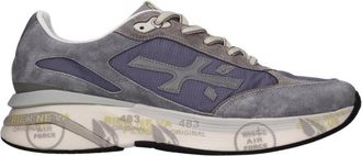 Premiata Moerun 8077 - Heren - Sneakers - Grijs - 41 EU - Leer - Schoenen