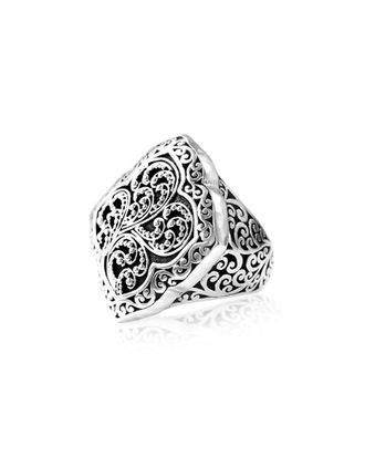 Lois Hill Silver Alhambra Ring