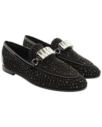 Giuseppe Zanotti Womens Suede Embellished Loafer (Authentic Pre-Loved)