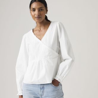 Levi's Soleil Wrap Blouse - Womens - XS - White
