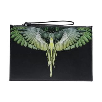 Marcelo Burlon Clutches - unisex - Marcelo Burlon - Wallets & Cardholders - Black - ONE SIZE - Accessories