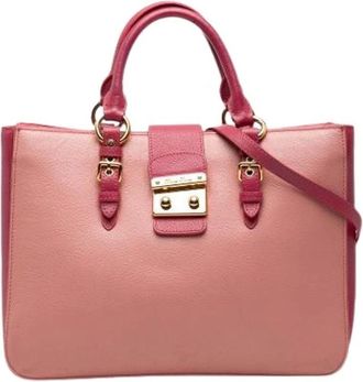 Miu Miu Pre-owned Handbags, female, Pink, Size: ONE SIZE Pre-owned Satchel