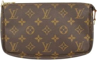 Louis Vuitton Pre-owned Clutches, female, Brown, Size: ONE SIZE Pre-owned Pouch
