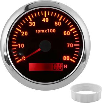 OEM Tac&oacute;metro Con Contador De Rpm, 85 Mm/3,35 Pulgadas, 0-8000 Rpm, Tac&oacute;metro Digital Universal, Resistente Al Agua, Tac&oacute;metro Marino Para Motores Fuerabo