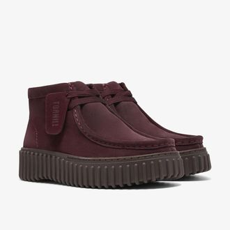 Clarks Schoenen in su&egrave;de leer TORHILL MOSS