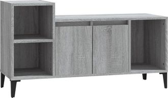 vidaXL Vidaxl - Mueble de tv madera contrachapada gris Sonoma 100x35x55 cm