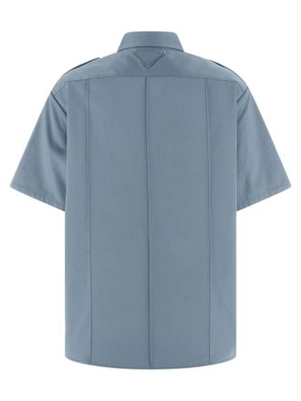 Prada Cotton Chinoshirt Shirt - Blue
