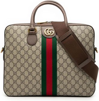 Gucci 2016-2025 GG Supreme Ophidia Web aktetas - Bruin