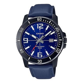 Casio Casio Dress Classic Analog Watch Metallic Blue MTP-VD01BL-2BV