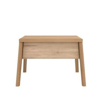 Ethnicraft Bedside table Air - Natural wood - Solid oak - Designer Alain van Havre