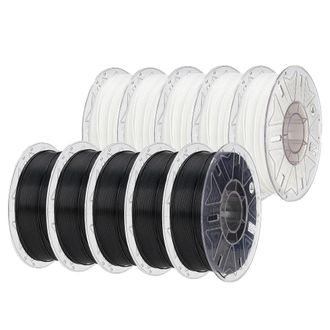OEM Filamento Pla Para Impresoras 3d, Impresi&oacute;n De Alta Velocidad, Reconocimiento Autom&aacute;tico De Color, 5 Negros Y 5 Blancos