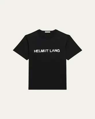 Helmut Lang Mens Relaxed-Fit Stencil Cotton Tee