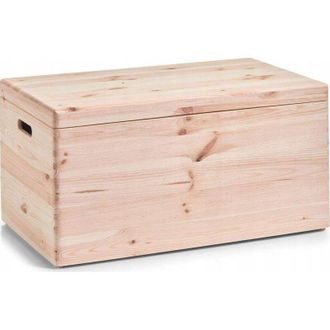 ZELLER Contenitore con Coperchio in Legno 40x30x23cm