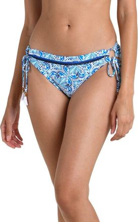 La Blanca Costa Azul Tie Side Bikini Bottoms in Blue at Nordstrom, Size 10