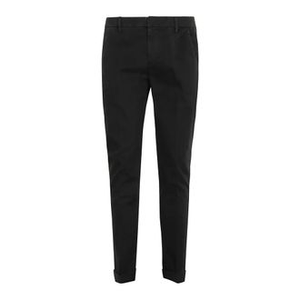 Dondup Heren, Broeken, Zwart, Maat: W38 Gabardine