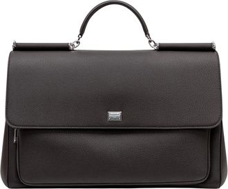 Dolce & Gabbana Tassen, Heren, Bruin, ONE Size, Leer, Borsa a Mano Odissea