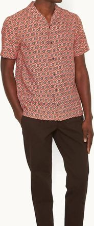 Orlebar Brown Hibbert Roseate Shirt In Firestone