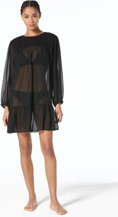 Michael Kors Solids Cover Up Dress in Black at Nordstrom, Size X-Small