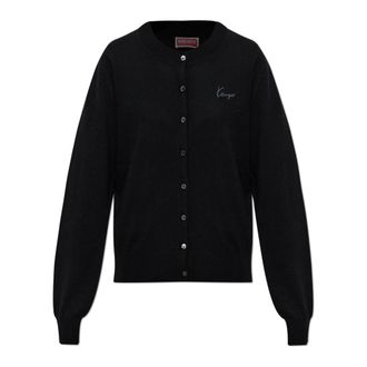 Kenzo Cardigans, female, Black, Size: XS Signature Cardigan