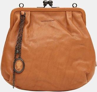 Aunts & Uncles Aunts And Uncles Womens Round Shape Cross Body Bag with Chain Charm - Brown - Size: ONE size